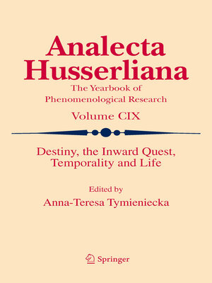 cover image of Destiny, the Inward Quest, Temporality and Life